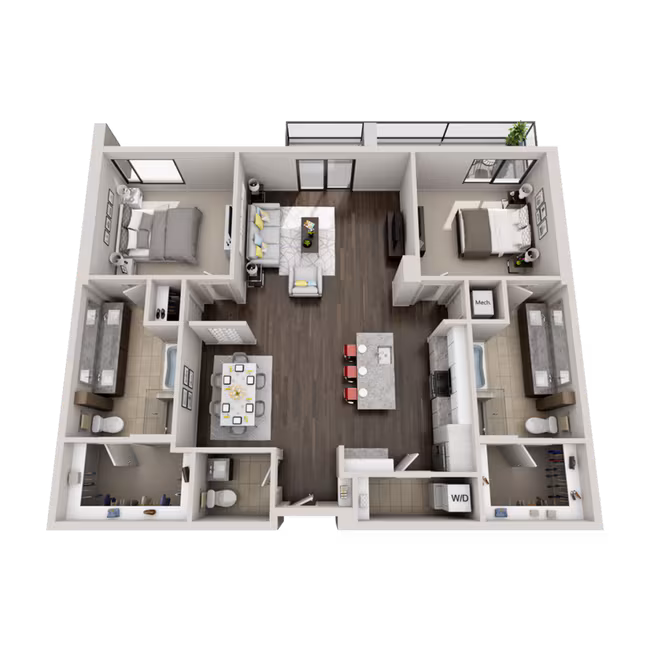 Unit 1-545 floor plan